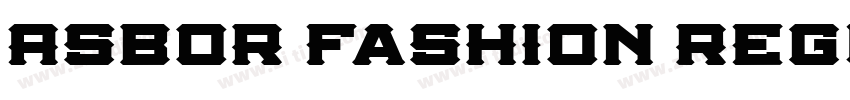 Asbor Fashion Regula字体转换